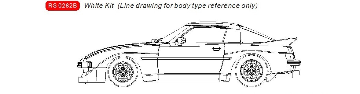 RS0282B Mazda RX-7 white kit